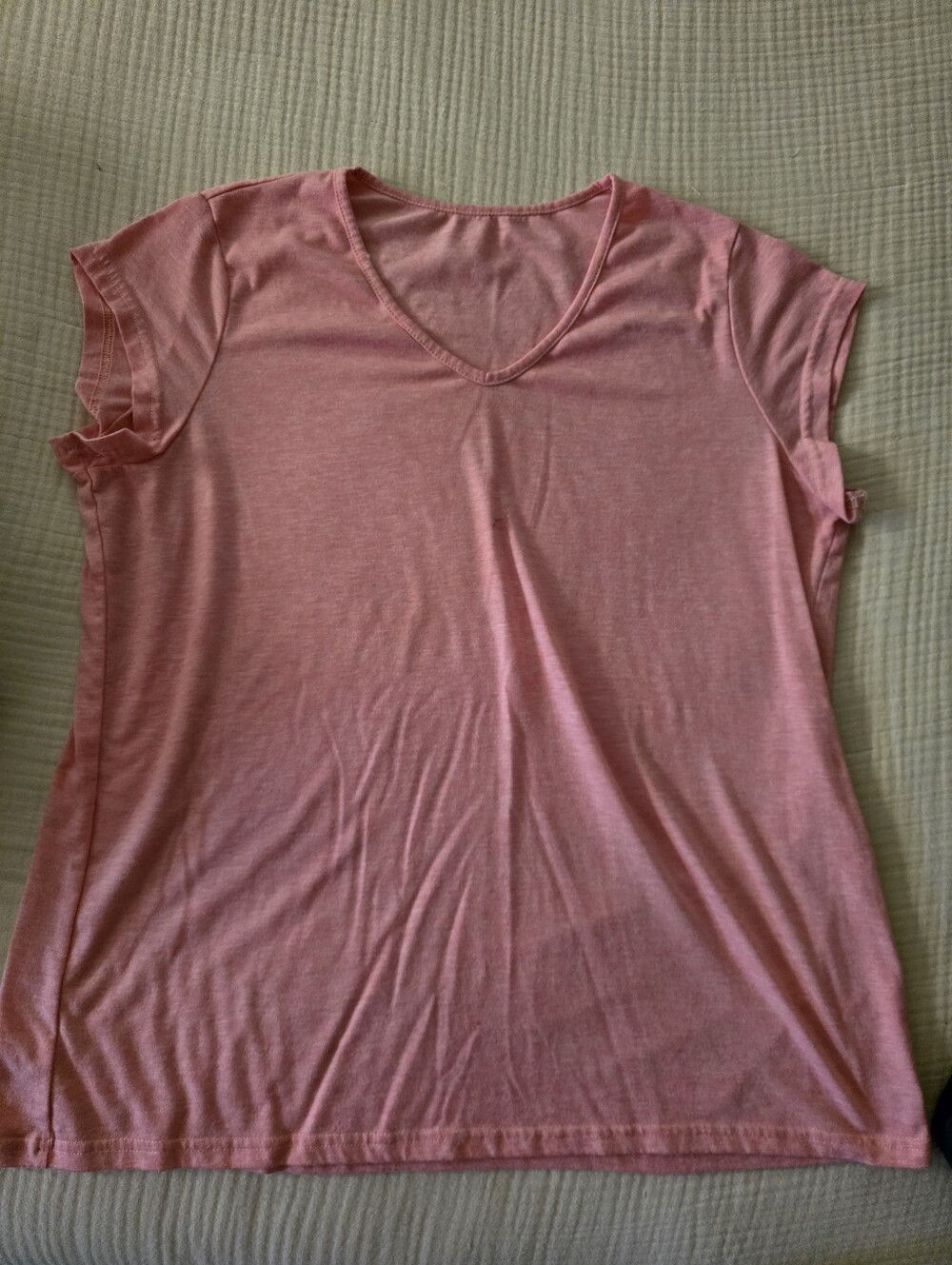 Women's Pink V-Neck Tee